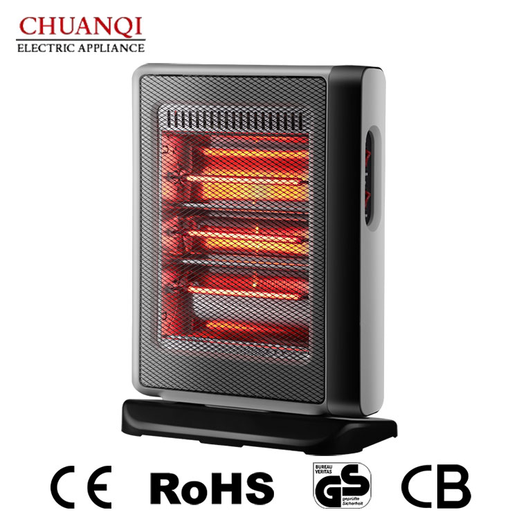 Chauffage 1200W 3 Tubes Rouges Avec Fonction Oscillante